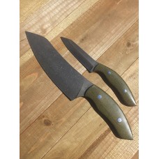 Chef & Rib Trimmer OD Micarta with Orange Liners