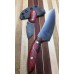 Chef's Knife Red Resin and Burl